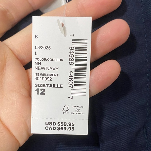 Children’s Place Boys Stretch Chino Navy Pants - Picture 3 of 7